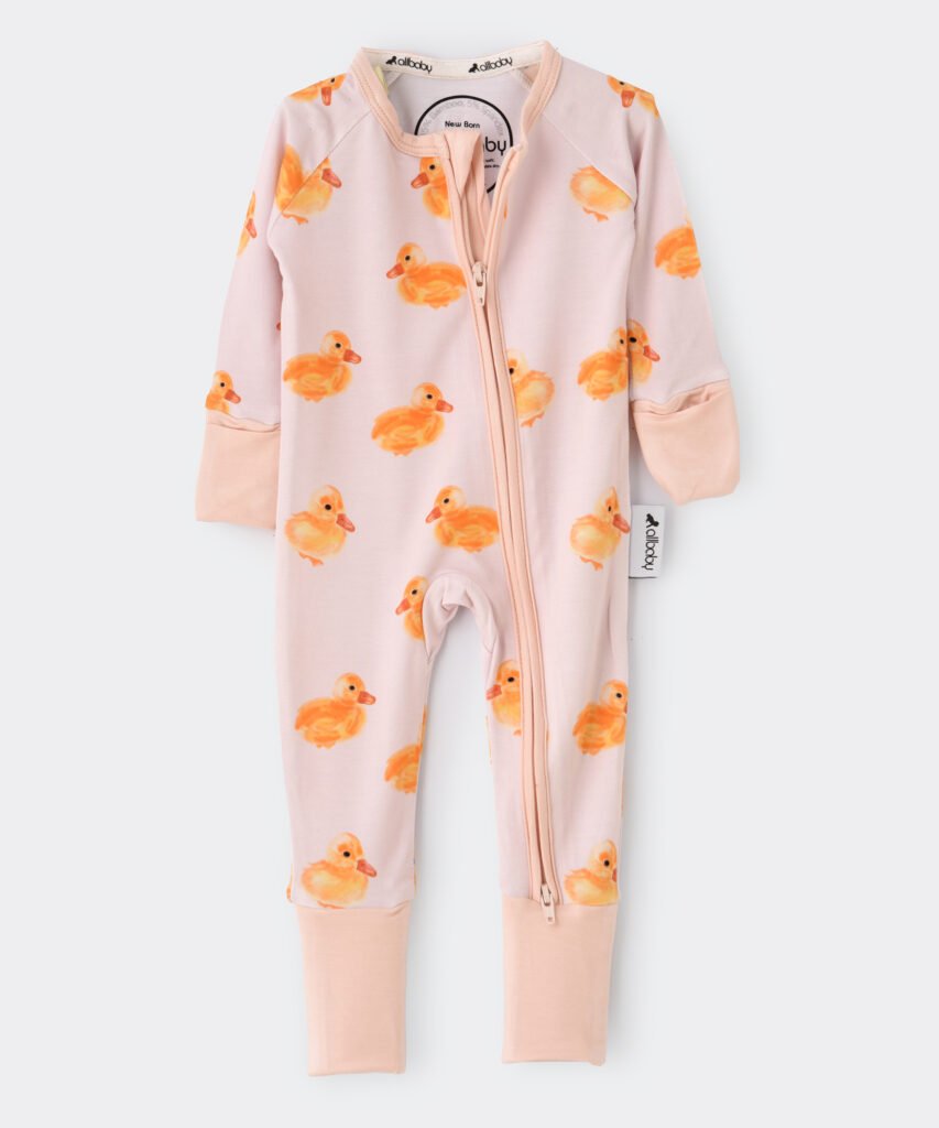 AllBaby - Ducky Dreams Sleepsuit -NB
