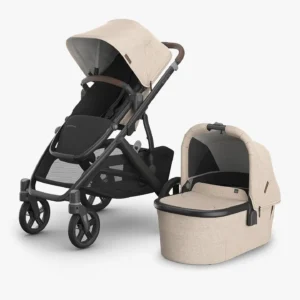 Uppababy Vista V3 Stroller Liam Oat Mélange Carbon Frame