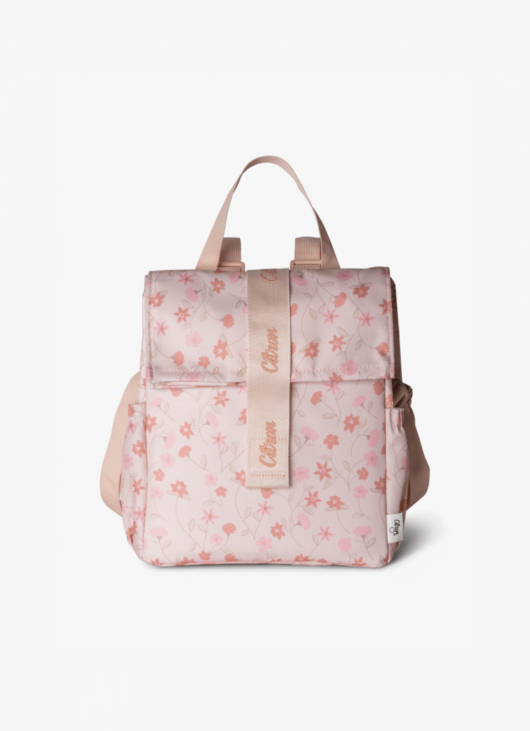 Citron Insulated Rollup Lunchbag Flower