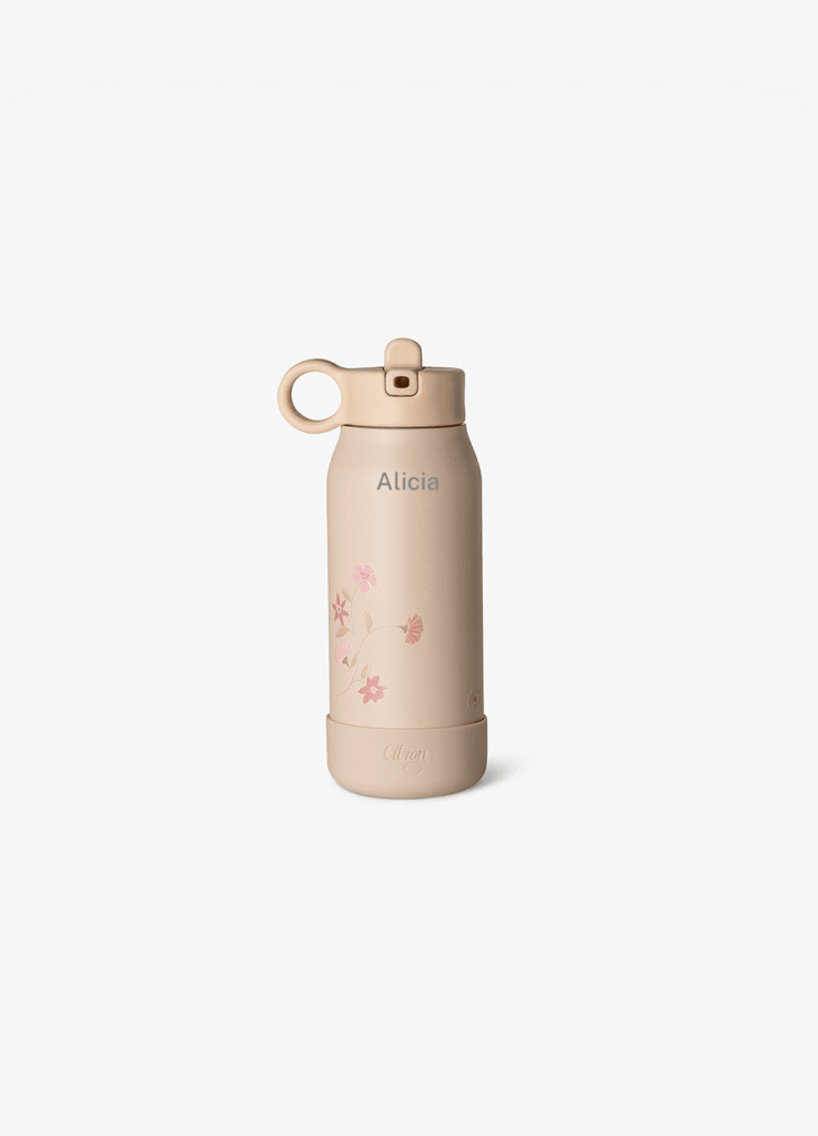 Citron Stainless Steel Water Bottle 250Ml Flower
