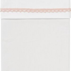 Cottonbaby Crib Sheet Embroidery Lace Pink 120 x 150 cm