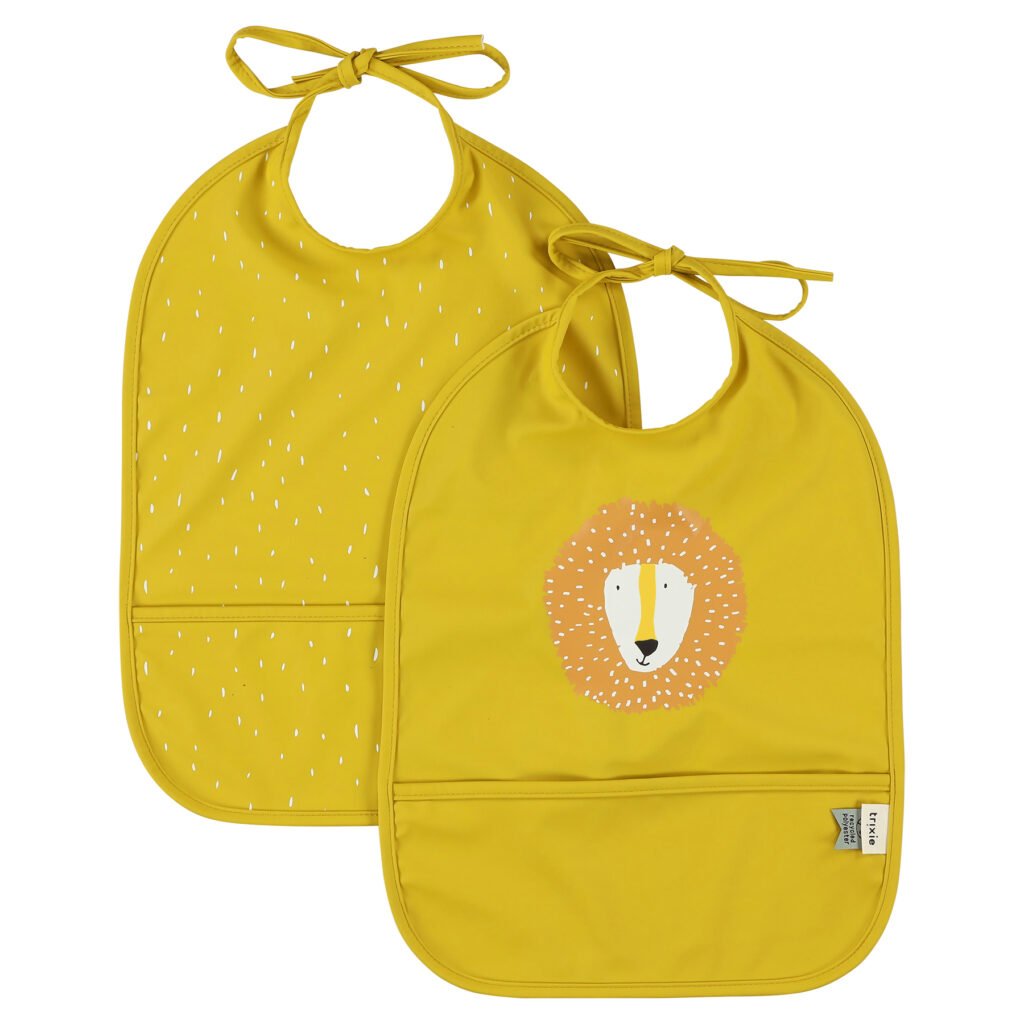 Waterproof Bib 2-Pack - Mr. Lion