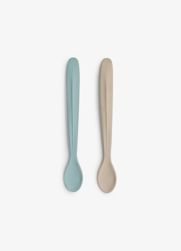 Citron Silicone Feeding Spoon Long Set Of 2 Vehicles