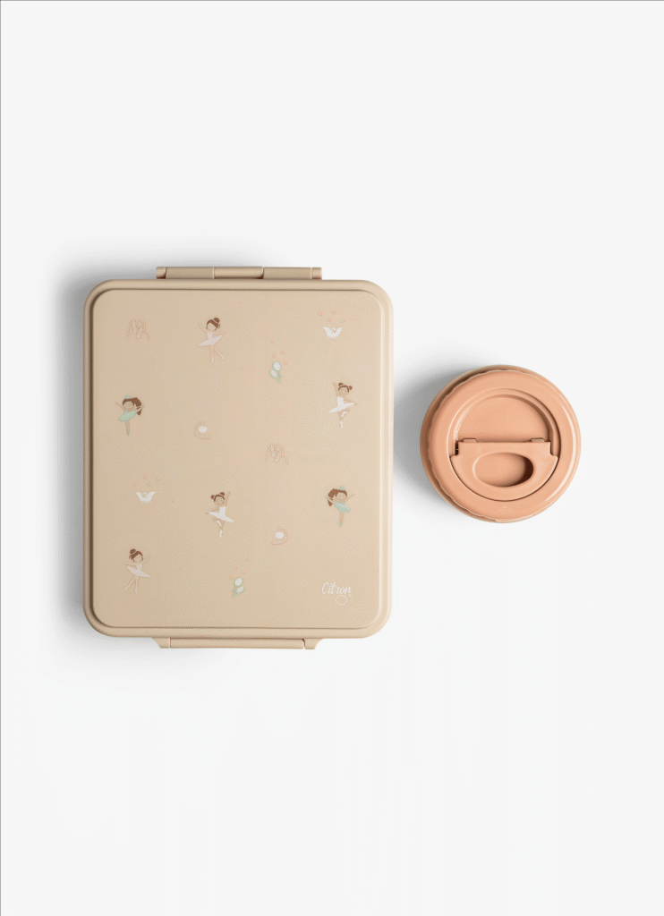 Citron Grand Lunchbox With Food Jar Ballerina