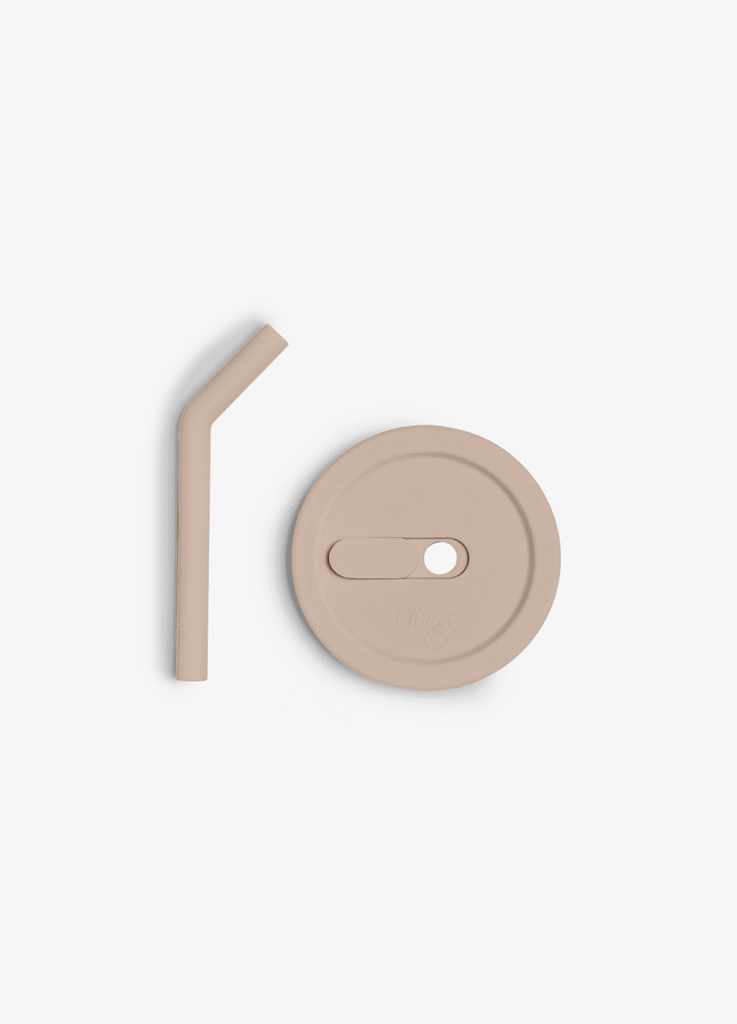 Citron Silicone Cup Cover Lid Beige