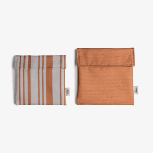 Citron Reusable Sandwich Bag Set Of 2 Caramel