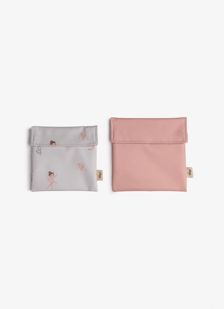Citron Reusable Sandwich Bag Set Of 2 Ballerina