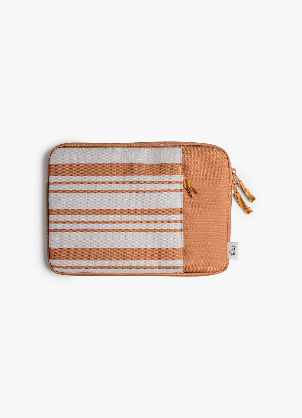 Citron Protective Ipad Sleeve With Zipper Caramel