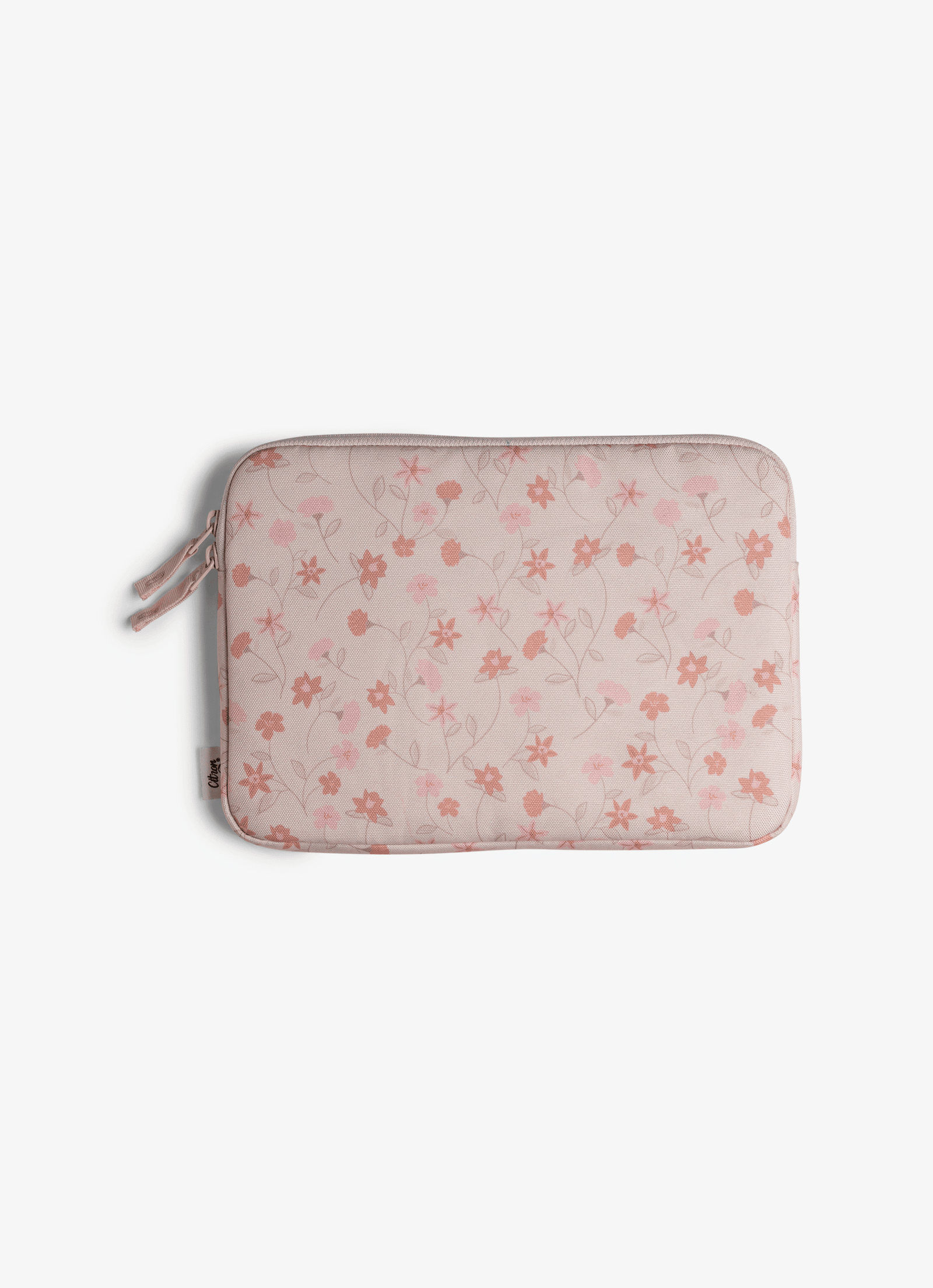 Citron Protective Ipad Sleeve With Zipper Flower