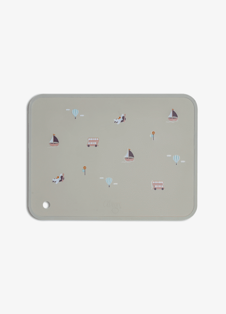 Citron Silicone Placemat Rectangle Vehicles