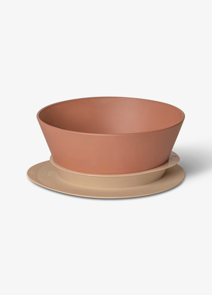 Citron Silicone Bowl Suction Beige