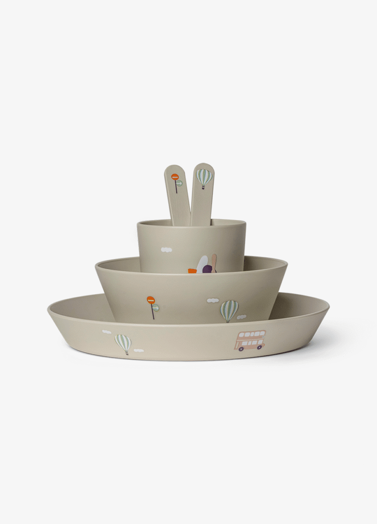 Citron Bio Based Tableware Set Vehicles