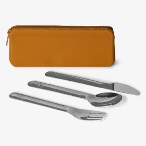 Citron Stainless Steel Cutlery Set Caramel