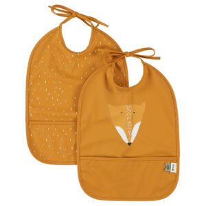 Waterproof Bib 2-Pack - Mr. Fox