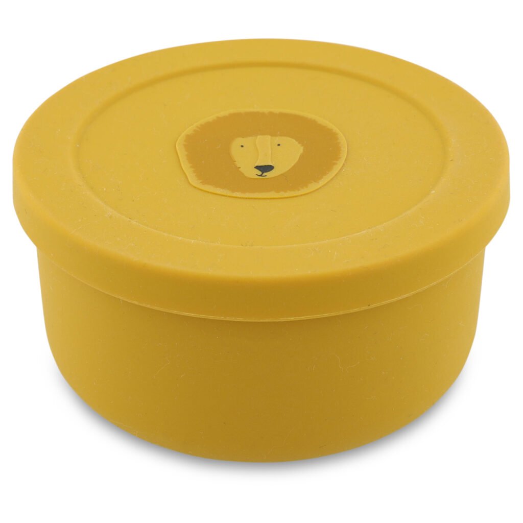 Silicone Snack Pot with Lid - Mr. Lion
