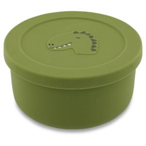 Silicone Snack Pot with Lid - Mr. Dino