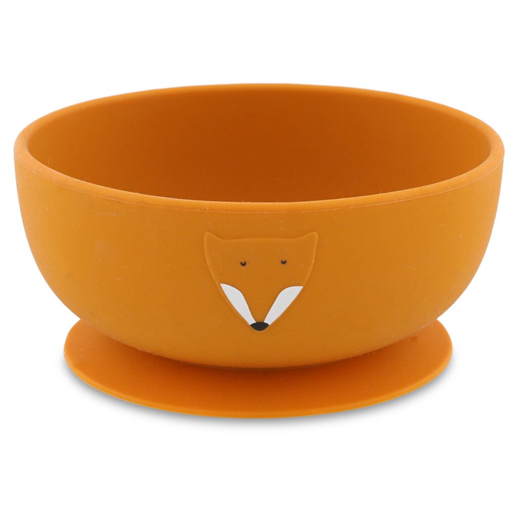 Silicone Bowl with Suction - Mr. Fox