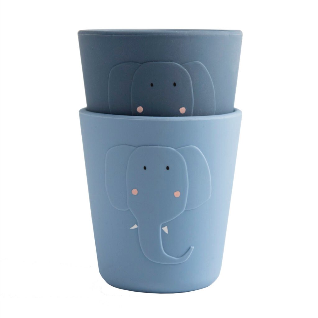 Silicone cup 2-pack - Mrs. Elephant
