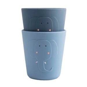 Silicone cup 2-pack - Mrs. Elephant