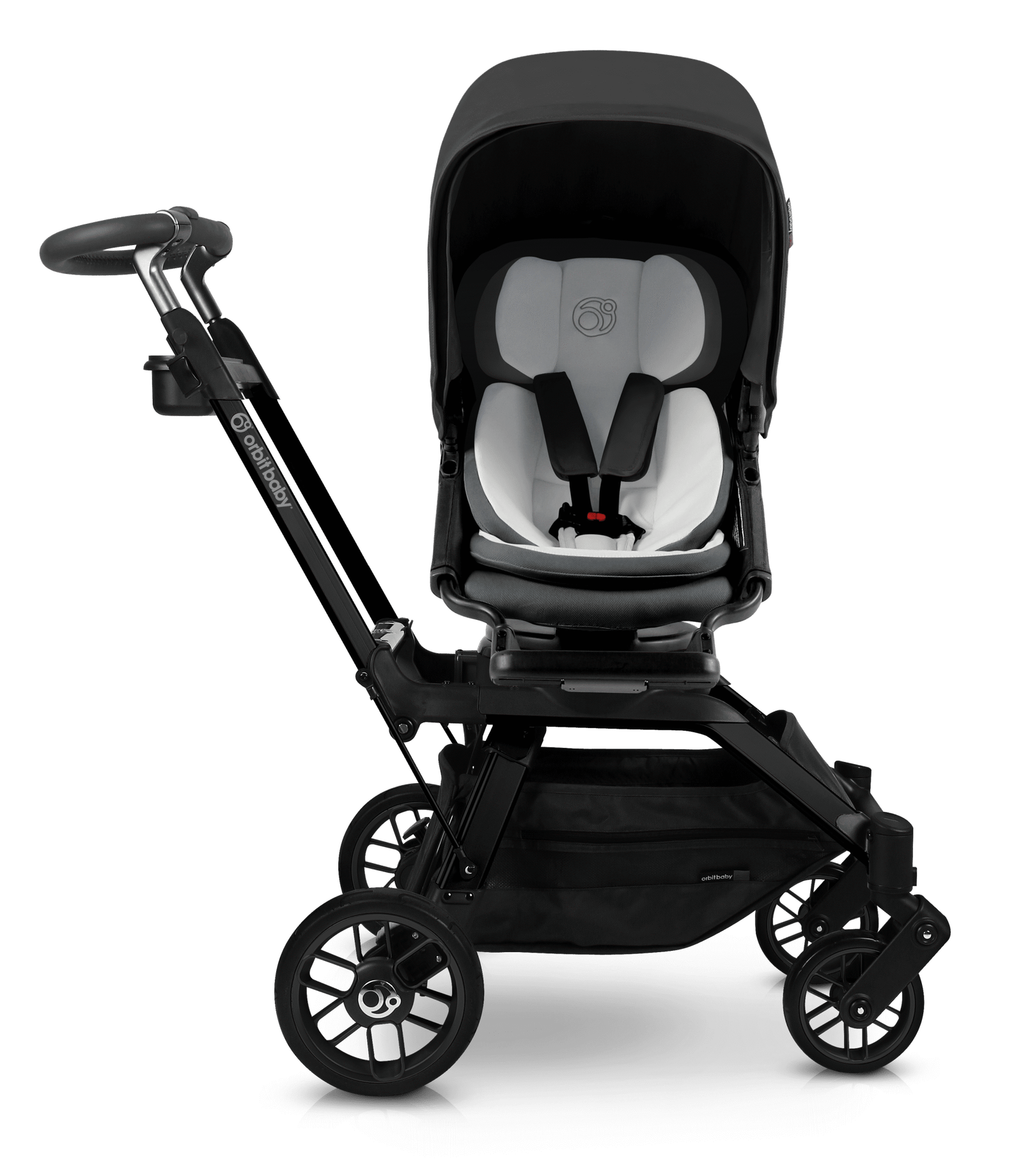 OB- Black Frame+ Black Seat Stroller