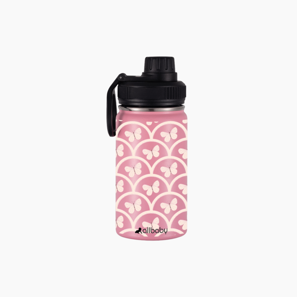 Allbaby 350ml Bottle - Pink Butterfly