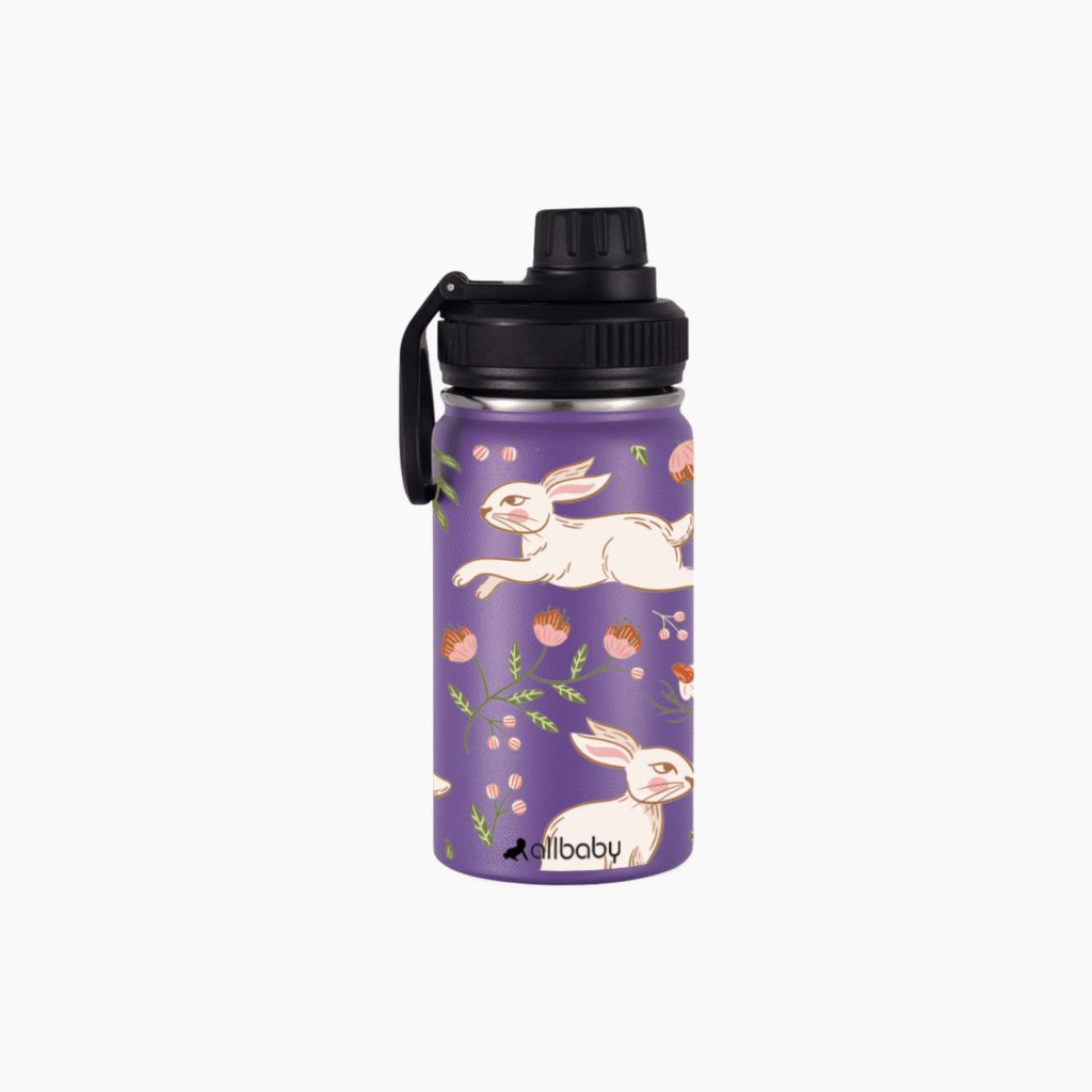 Allbaby 350ml Bottle - Purple Bunny