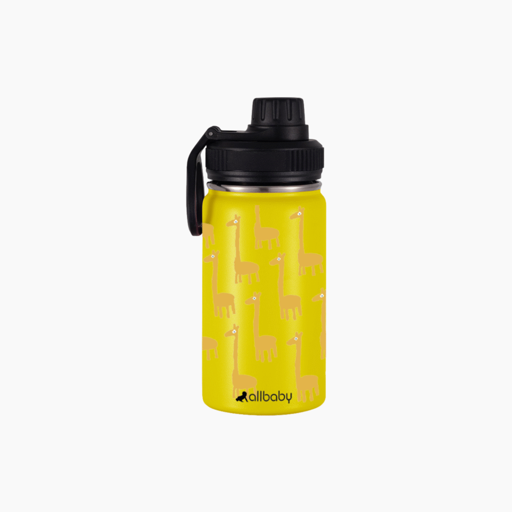Allbaby 350ml Bottle - Yellow Giraffe