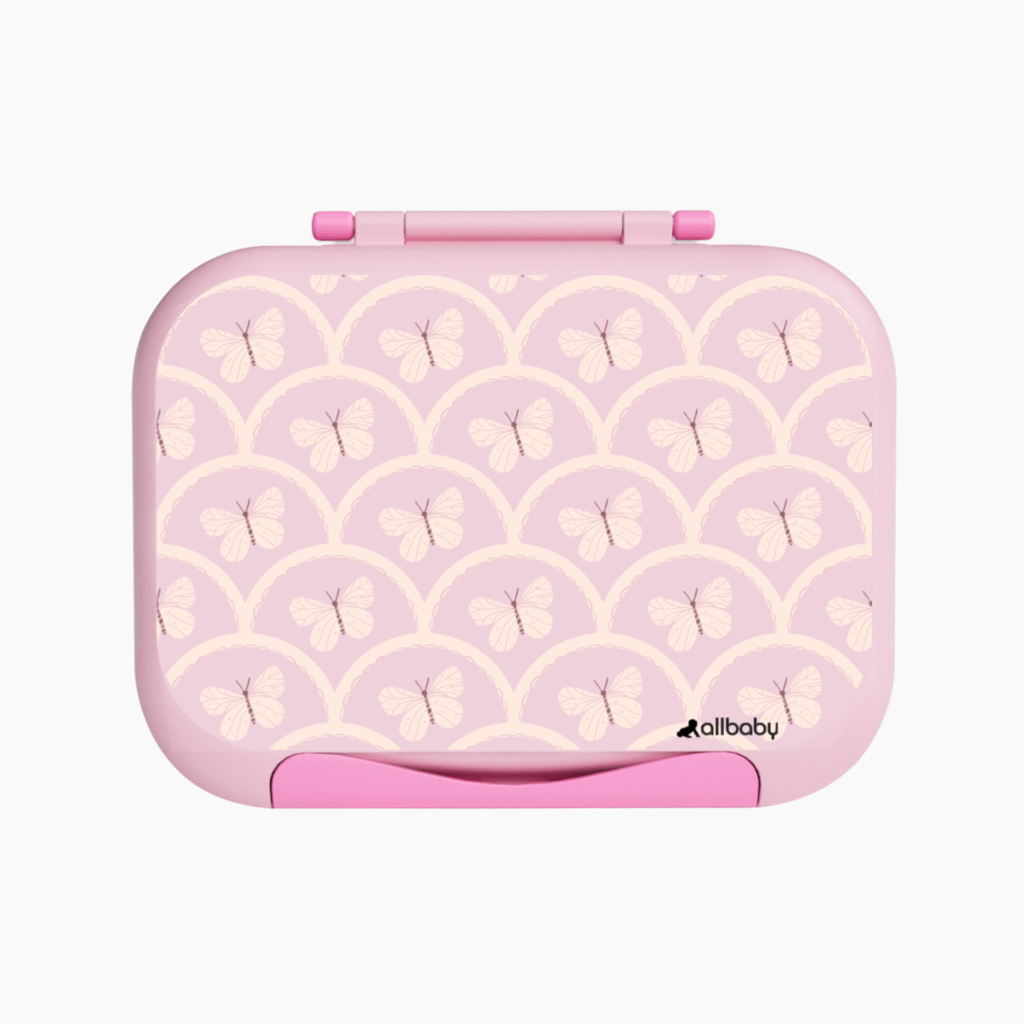 Allbaby Pink Butterfly Lunchbox