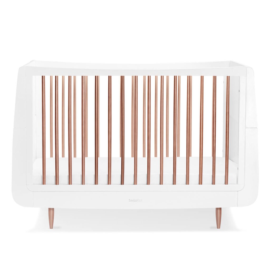 SnuzKot Skandi Cot Bed – Rose Gold