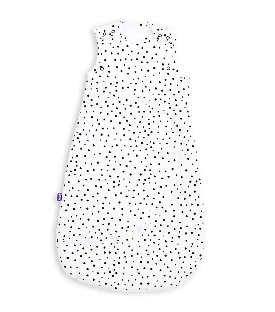 SnuzPouch Sleeping Bag, 1.0 Tog - Mono Spot, 0-6M