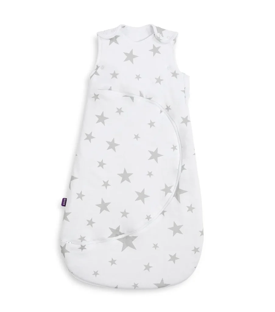 SnuzPouch Sleeping Bag, 1.0 Tog - Grey Star, 6-18M