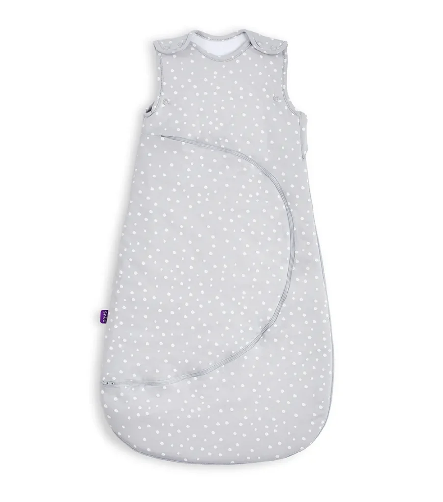SnuzPouch Sleeping Bag, 1.0 Tog - White Spot, 6-18M