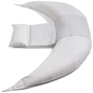Dreamwizard 12-in-1 Pregnancy and Nursing Pillow with Back Support - 7100 - GRIGIO BIANCO