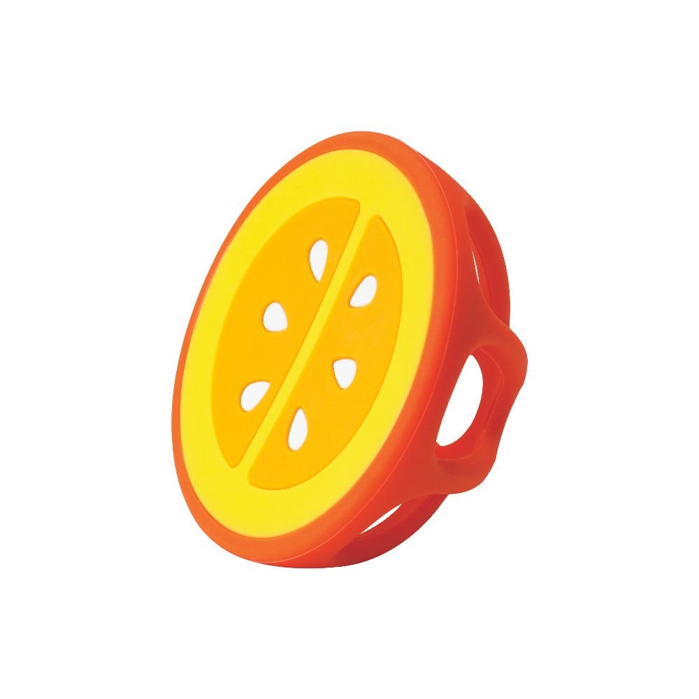 Soothing Silicone Teether, Orange