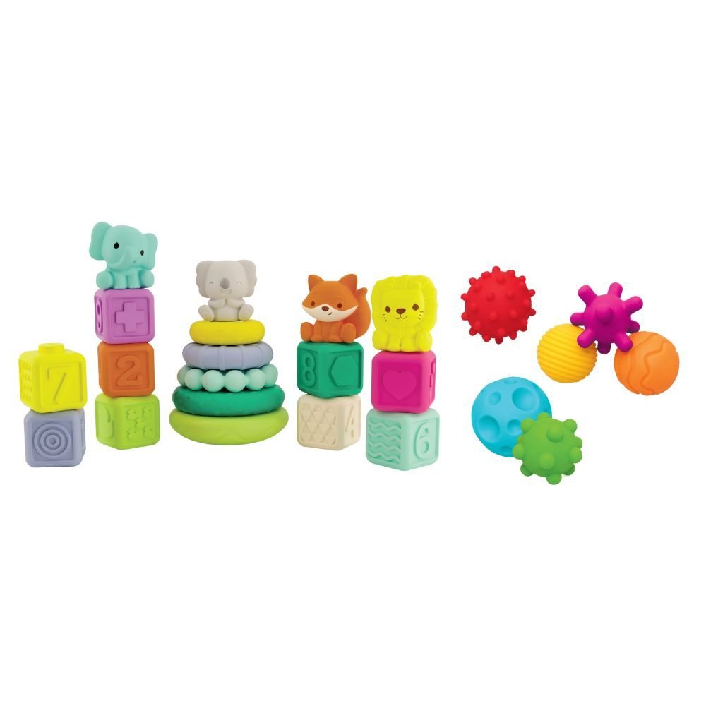 Infantino Stackables Balls, Blocks & Buddies Activity Playset
