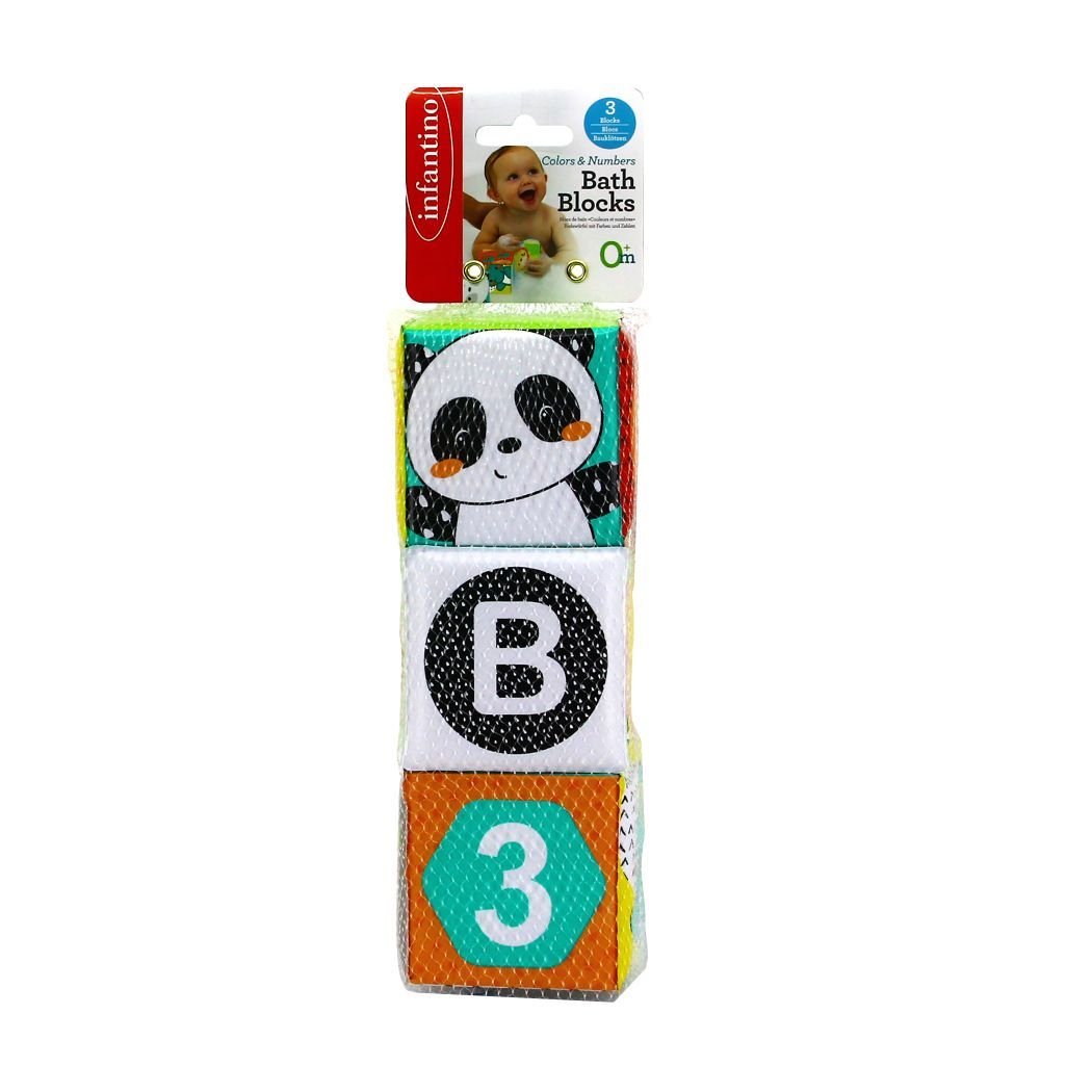 Colors & Numbers Bath Blocks (3 pcs) | 0M+