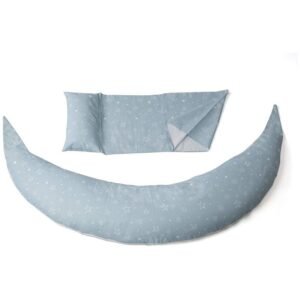 Dreamwizard 12-in-1 Pregnancy and Nursing Pillow with Back Support- 7100 - GRAY STAR