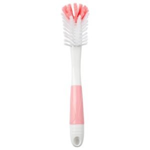 Baby bottle brush and clamp 2 in 1 - Pink