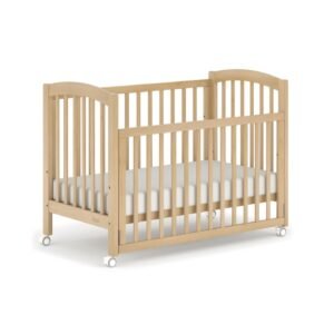 ECO WOODEN CRIB BEACH + Kit For Kids Comfipure Plus Foam Mattress - White