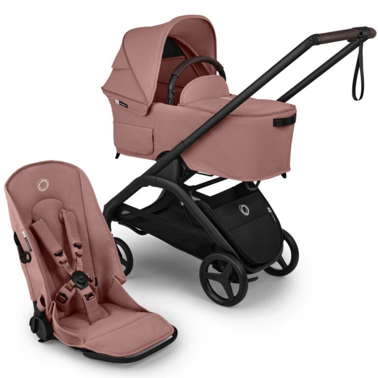 Bugaboo Dragonfly Plus seat complete BLACK DUSTY PINK 100514018_1